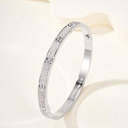 [⭐⭐JeweliWhal]LOVEブレスレット 4.8MM ダイヤモンドパヴェ