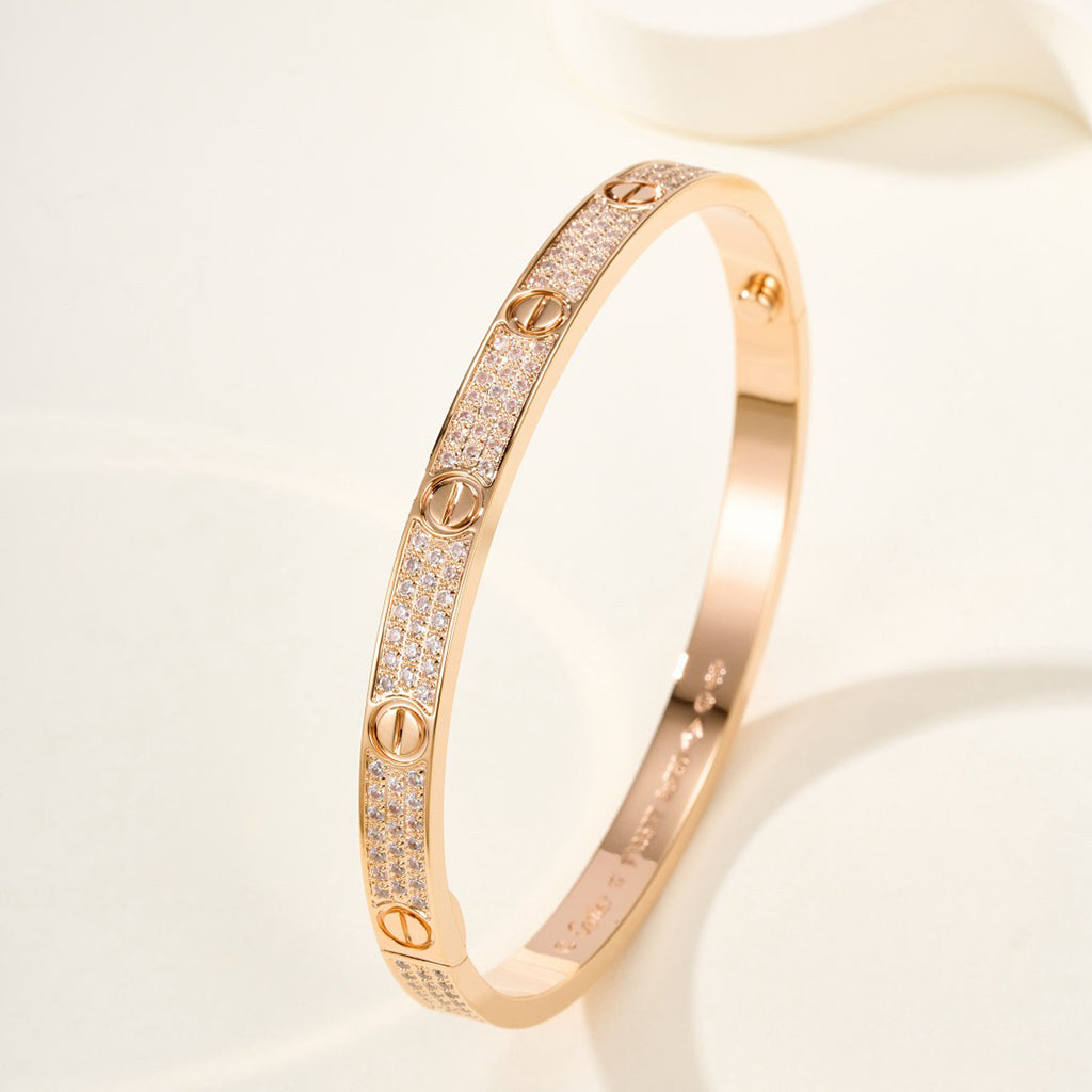 [⭐⭐JeweliWhal]LOVEブレスレット 4.8MM ダイヤモンドパヴェ