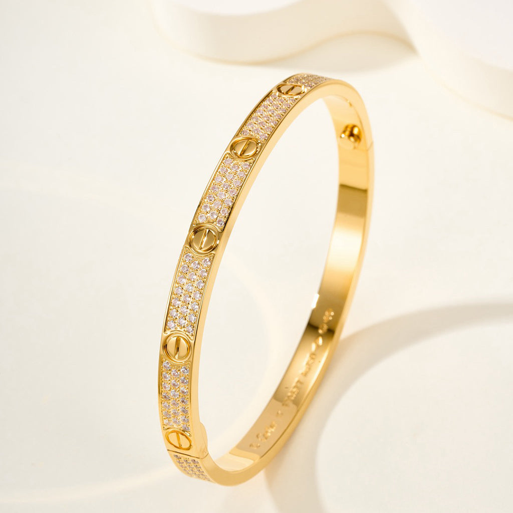 [⭐⭐JeweliWhal]LOVEブレスレット 4.8MM ダイヤモンドパヴェ