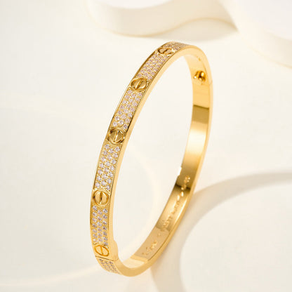 [⭐⭐JeweliWhal]LOVEブレスレット 4.8MM ダイヤモンドパヴェ