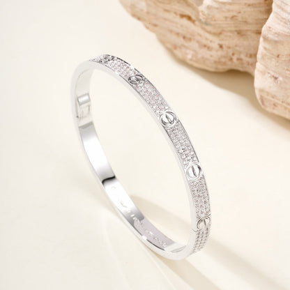 [⭐⭐JeweliWhal]LOVEブレスレット 4.8MM ダイヤモンドパヴェ