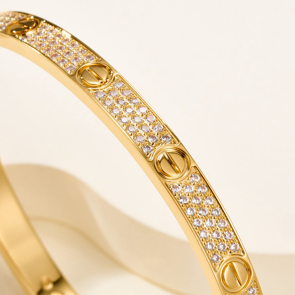 [⭐⭐JeweliWhal]LOVEブレスレット 4.8MM ダイヤモンドパヴェ