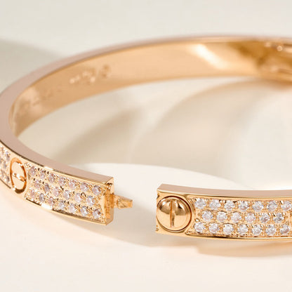 [⭐⭐JeweliWhal]LOVEブレスレット 4.8MM ダイヤモンドパヴェ