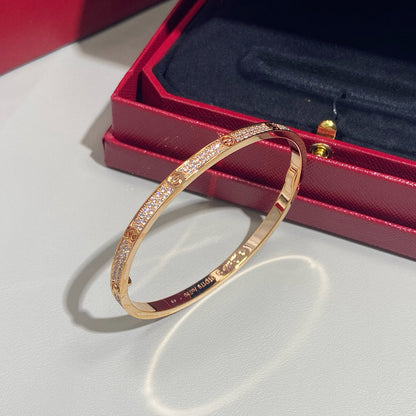 [⭐⭐JeweliWhal]LOVEブレスレット ダイヤモンドパヴェ 3.65MM