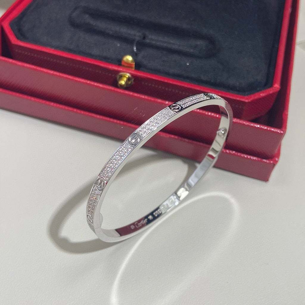 [⭐⭐JeweliWhal]LOVEブレスレット ダイヤモンドパヴェ 3.65MM