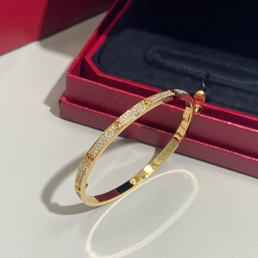[⭐⭐JeweliWhal]LOVEブレスレット ダイヤモンドパヴェ 3.65MM
