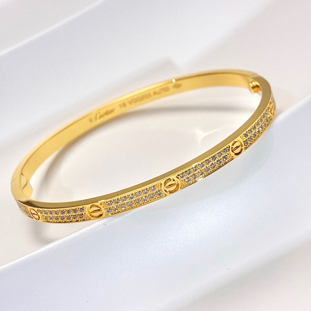 [⭐⭐JeweliWhal]LOVEブレスレット ダイヤモンドパヴェ 3.65MM