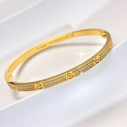 [⭐⭐JeweliWhal]LOVEブレスレット ダイヤモンドパヴェ 3.65MM
