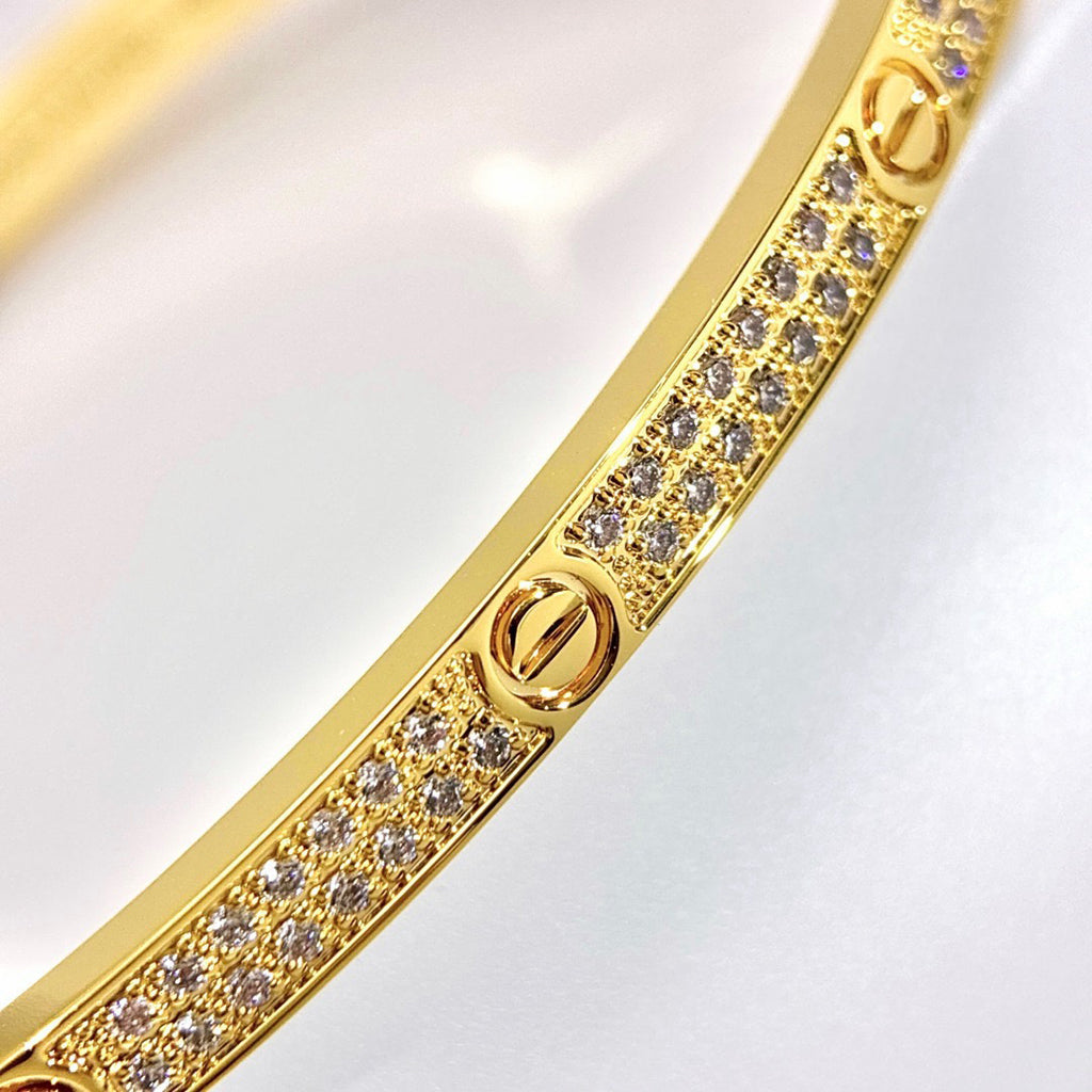 [⭐⭐JeweliWhal]LOVEブレスレット ダイヤモンドパヴェ 3.65MM
