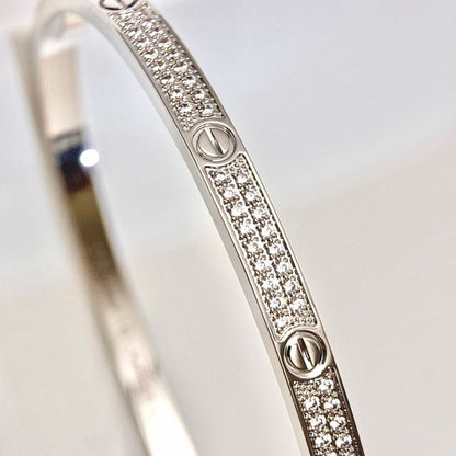 [⭐⭐JeweliWhal]LOVEブレスレット ダイヤモンドパヴェ 3.65MM