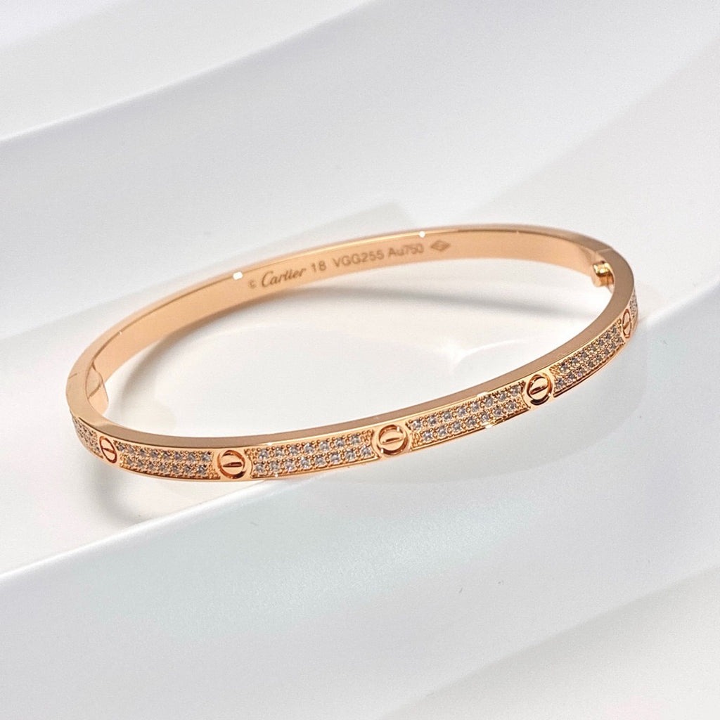 [⭐⭐JeweliWhal]LOVEブレスレット ダイヤモンドパヴェ 3.65MM
