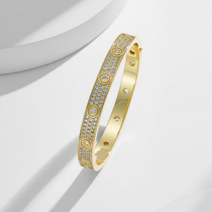 [⭐⭐JeweliWhal]LOVE BRACELET 6.1MM DIAMOND-PAVED 10 BIG DIAMONDS