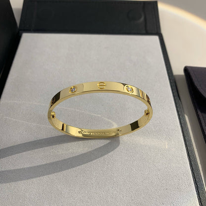 [⭐⭐JeweliWhal]LOVE BRACELET 6.1MM 4 DIAMONDS