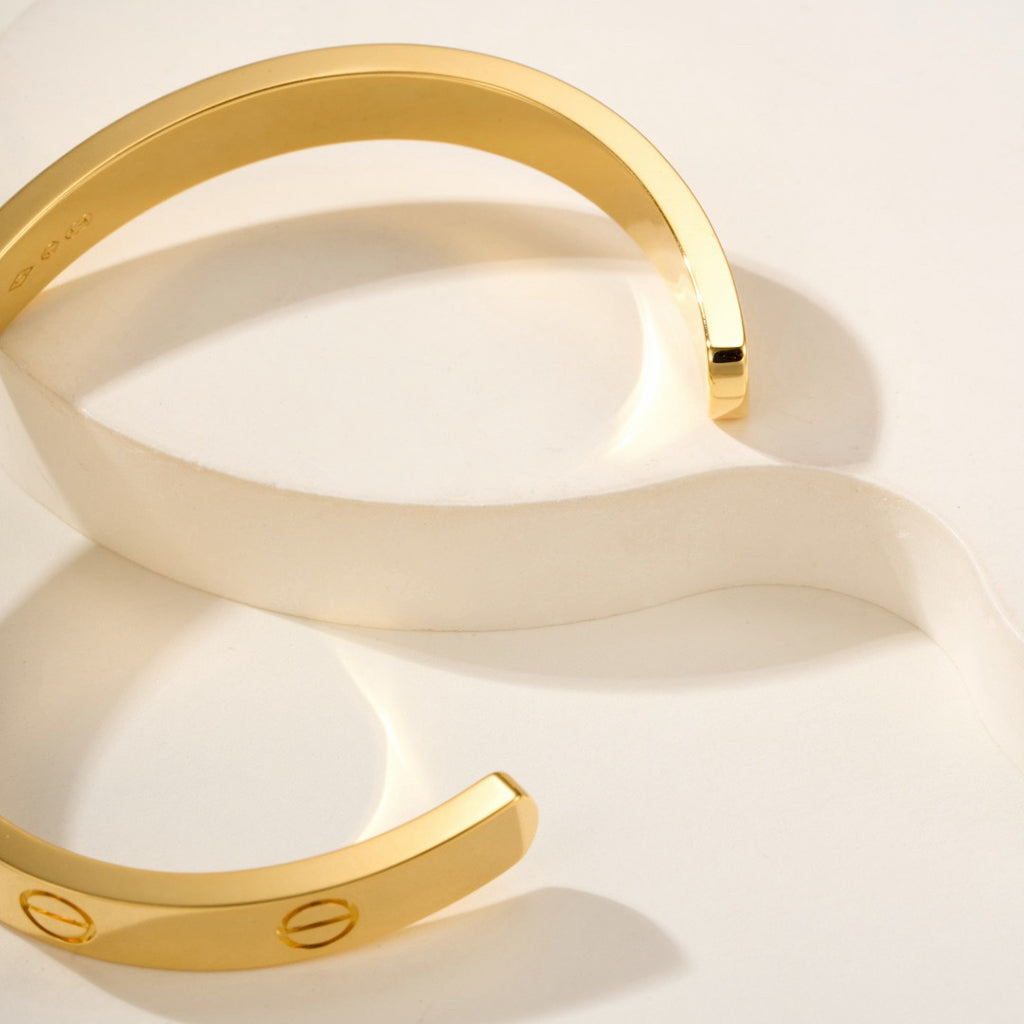 [⭐⭐JeweliWhal]LOVE BRACELET 6.1MM OPEN CUFF