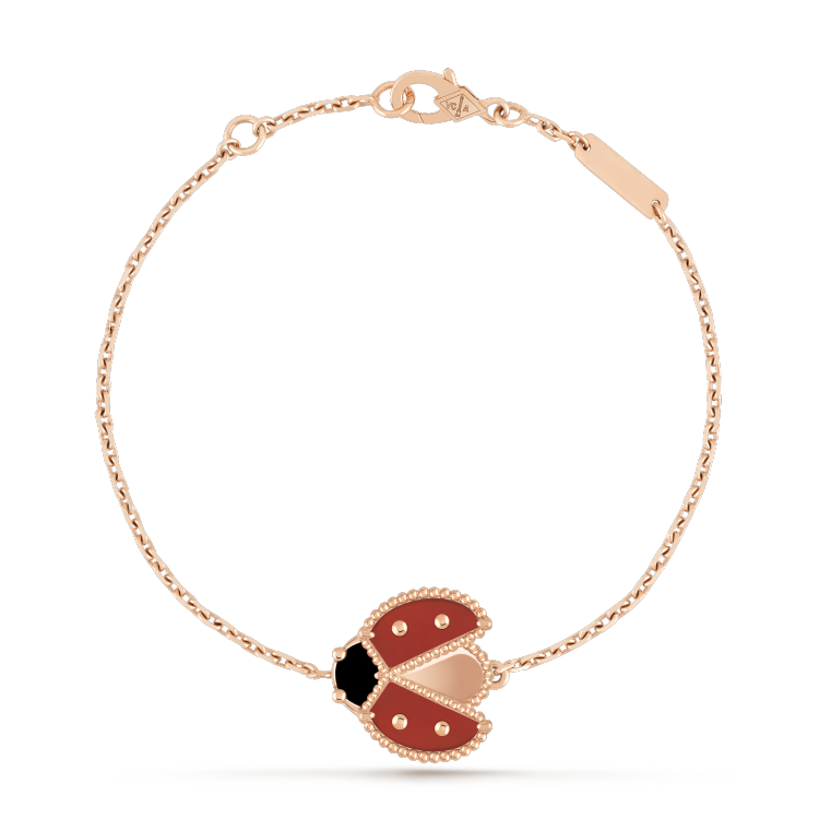 [⭐⭐JeweliWhal]LUCKY SPRING 1 MOTIF PINK GOLD BRACELET