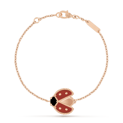 [⭐⭐JeweliWhal]LUCKY SPRING 1 MOTIF PINK GOLD BRACELET