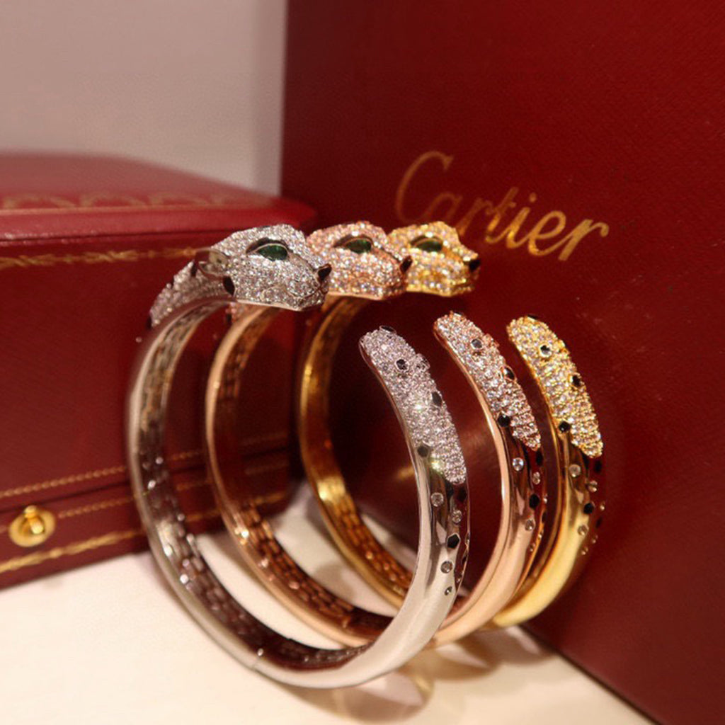 [⭐⭐JeweliWhal]PANTHERE BIG BRACELET DIAMONDS