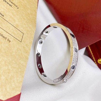 [⭐⭐JeweliWhal]LOVE BRACELET 6.1MM DIAMOND-PAVED CERAMIC