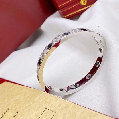 [⭐⭐JeweliWhal]LOVE BRACELET 6.1MM DIAMOND-PAVED CERAMIC