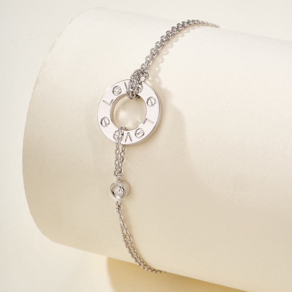 [⭐⭐JeweliWhal]LOVE BRACELET 2 DIAMOND