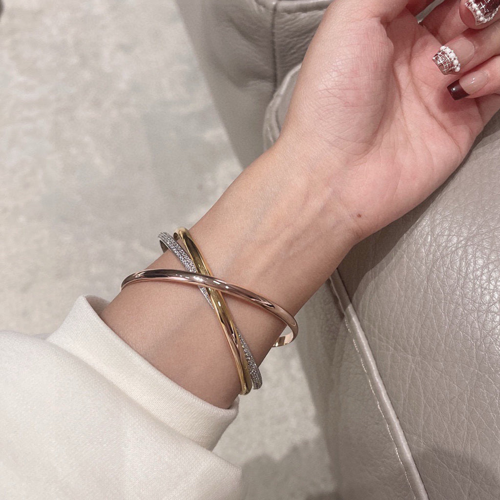 [⭐⭐JeweliWhal]TRINITY 2.8MM SMALL BRACELET