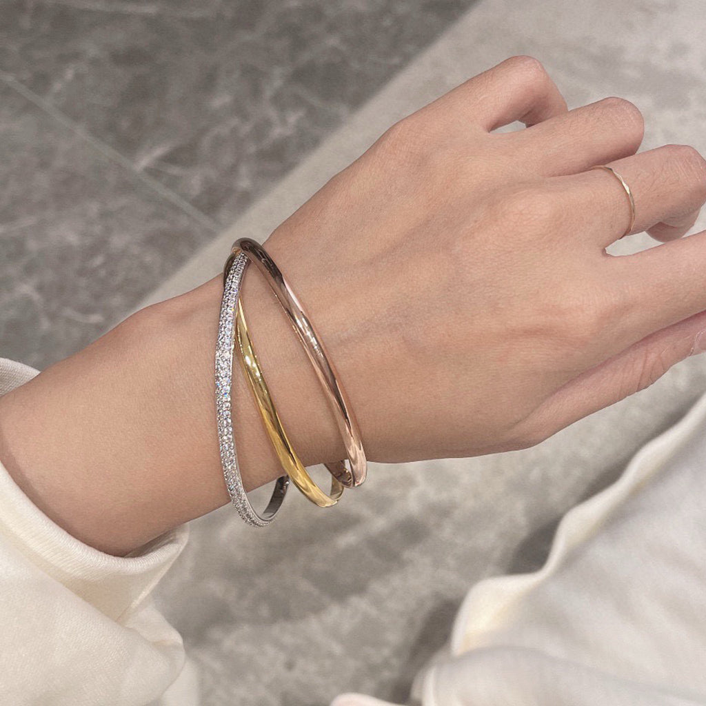 [⭐⭐JeweliWhal]TRINITY 2.8MM SMALL BRACELET