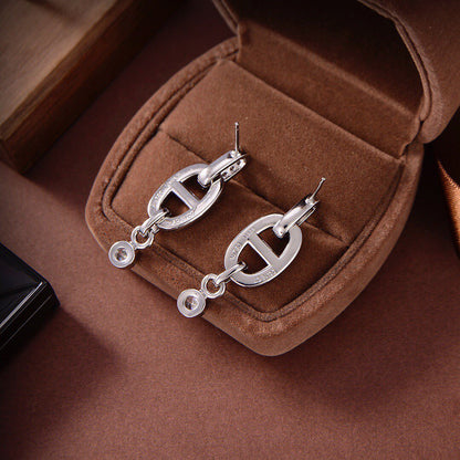 [⭐⭐JeweliWhal]HM CHAINE DIAMOND EARRINGS
