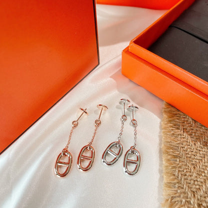 [⭐⭐JeweliWhal]CHAINE TASSEL EARRINGS