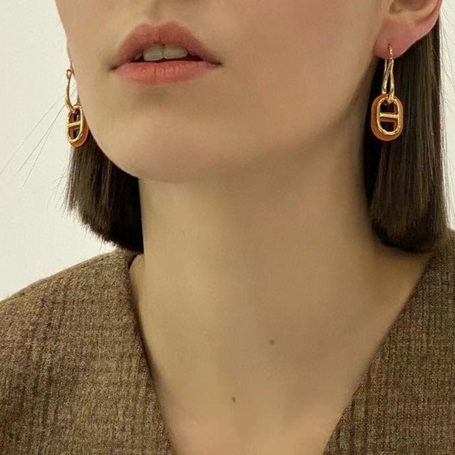 [⭐⭐JeweliWhal]HM O'MAILLON GOLD EARRINGS