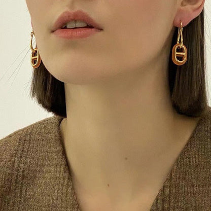[⭐⭐JeweliWhal]HM O'MAILLON GOLD EARRINGS