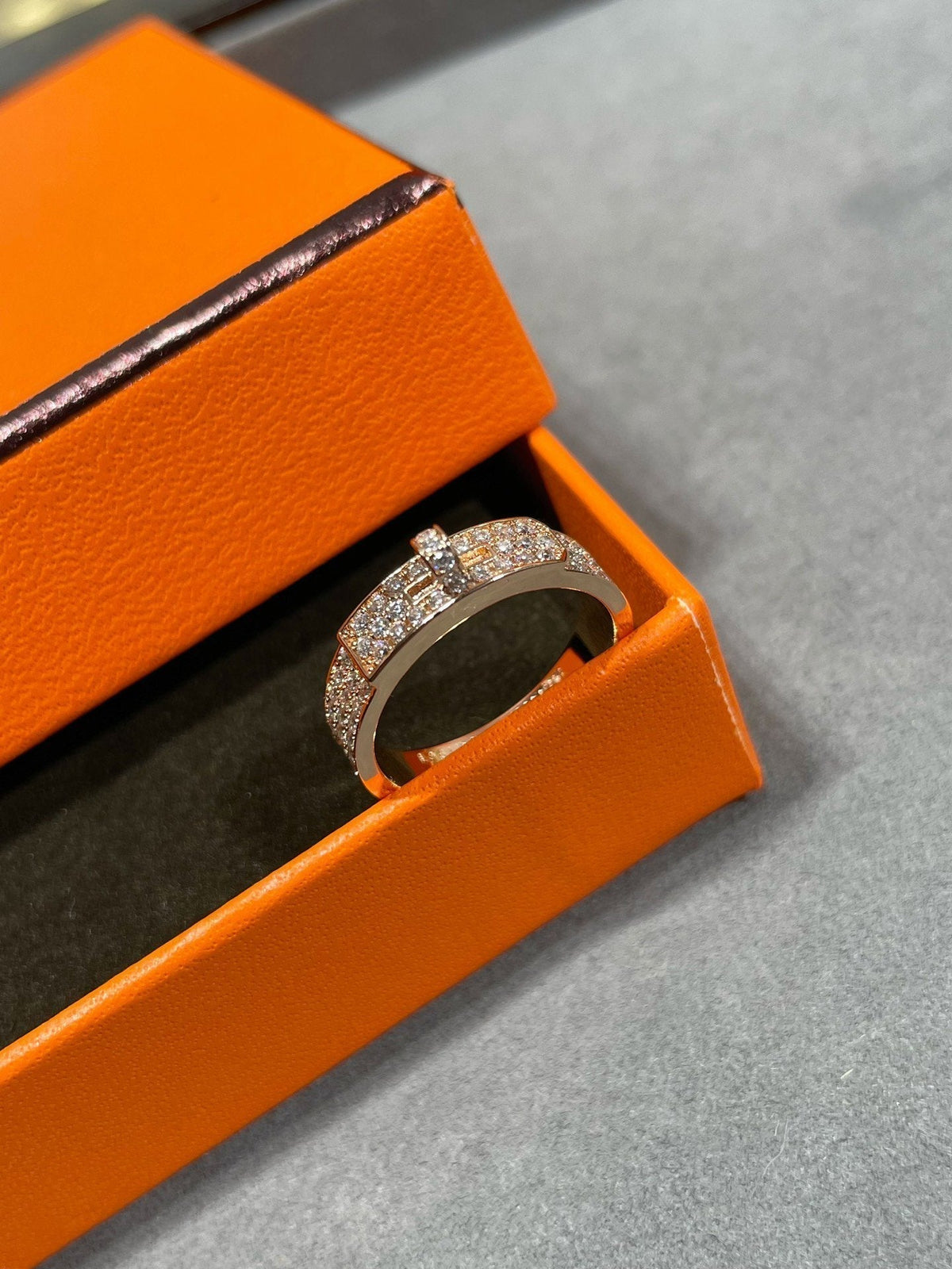 [⭐⭐JeweliWhal]KELLY PINK GOLD DIAMOND RING