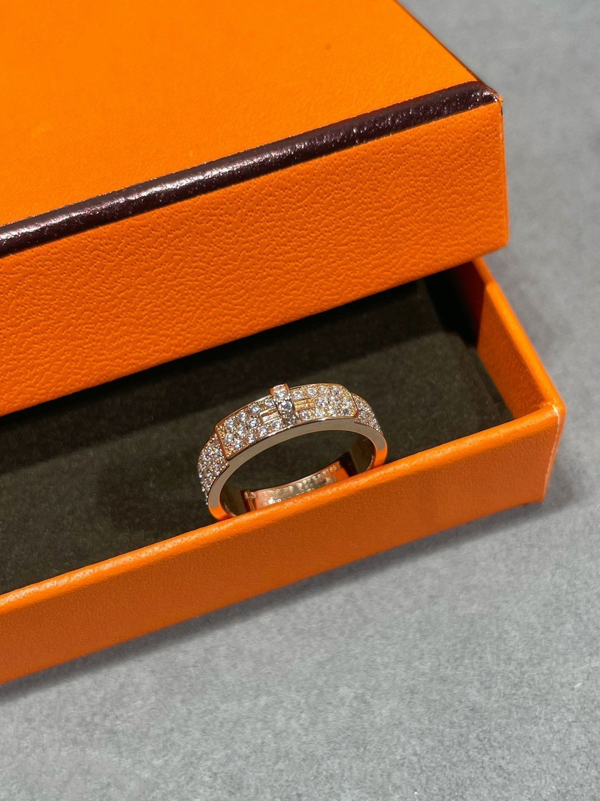 [⭐⭐JeweliWhal]KELLY PINK GOLD DIAMOND RING