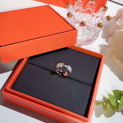 [⭐⭐JeweliWhal]H RING FULL DIAMOND