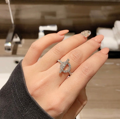 [⭐⭐JeweliWhal]ECHAPPEE RING SILVER DIAMOND