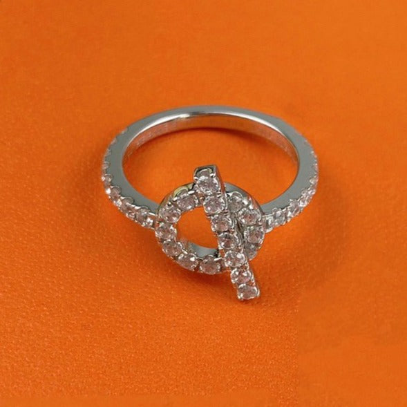 [⭐⭐JeweliWhal]ECHAPPEE RING SILVER DIAMOND