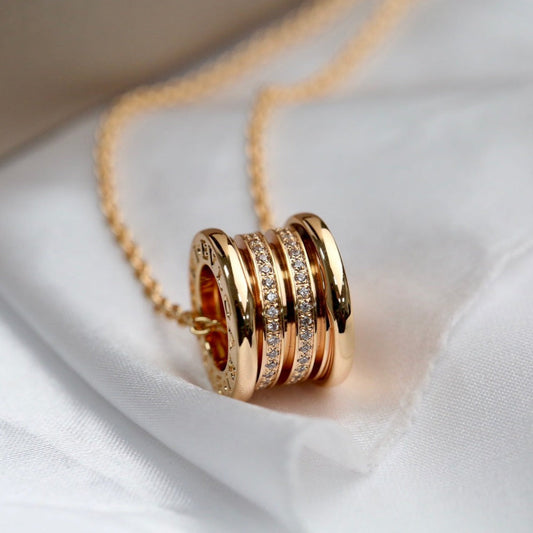 [⭐⭐JeweliWhal]ZERO 1 PINK GOLD DIAMOND NECKLACE