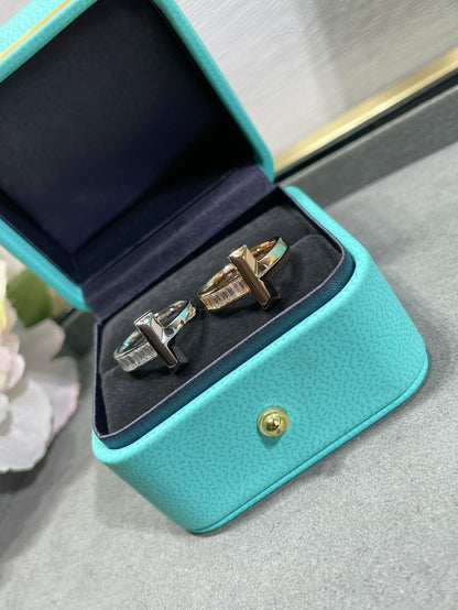 [⭐JeweliWhal]T1 WIDE 4.5MM DIAMOND RING