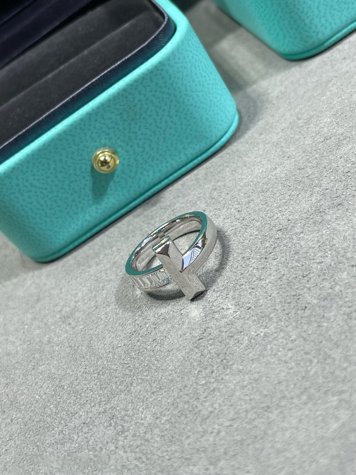 [⭐JeweliWhal]T1 WIDE 4.5MM DIAMOND RING