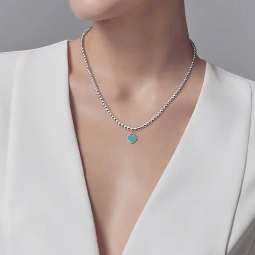 [⭐JeweliWhal]RETURN TO TIF SILVER BEAD NECKLACE