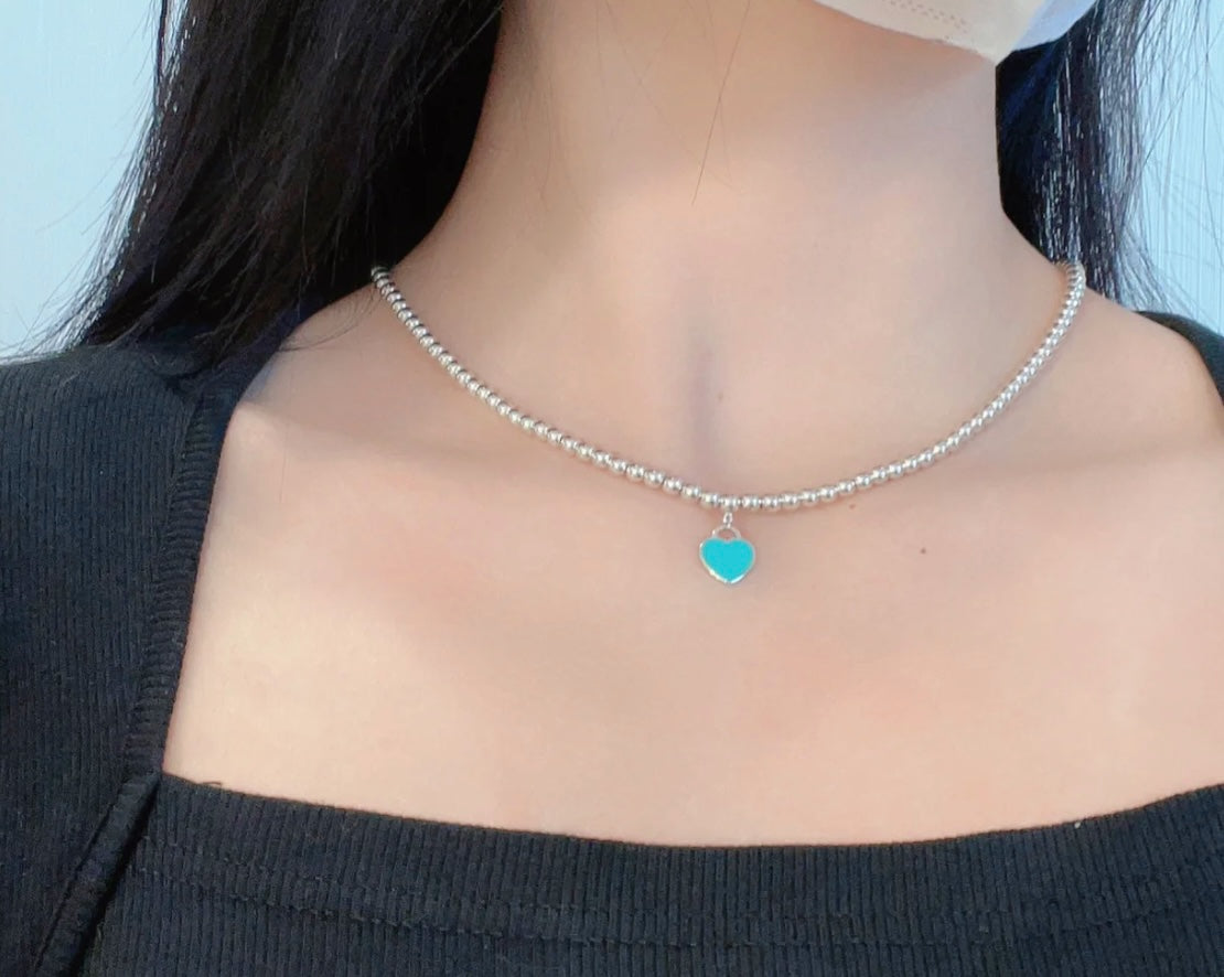 [⭐JeweliWhal]RETURN TO TIF SILVER BEAD NECKLACE