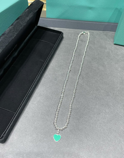 [⭐JeweliWhal]RETURN TO TIF SILVER BEAD NECKLACE