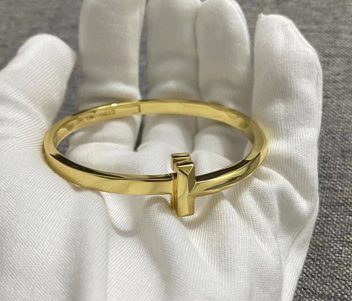 [⭐JeweliWhal]T1 WIDE HINGED BANGLE BRACELET
