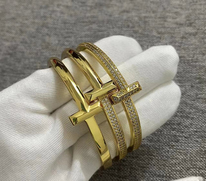 [⭐JeweliWhal]T1 WIDE HINGED BANGLE BRACELET