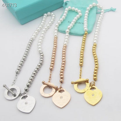 [⭐JeweliWhal]RETURN TO TIF HEART TAF BEAD PEARL BRACELET