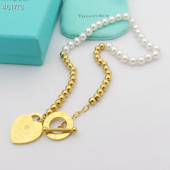 [⭐JeweliWhal]RETURN TO TIF HEART TAF BEAD PEARL BRACELET