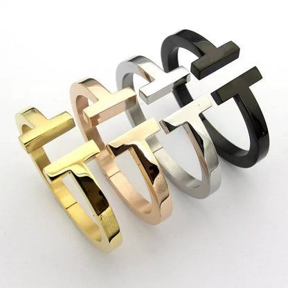 [⭐JeweliWhal]T SQUARE OPEN BRACELET
