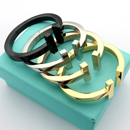 [⭐JeweliWhal]T SQUARE OPEN BRACELET