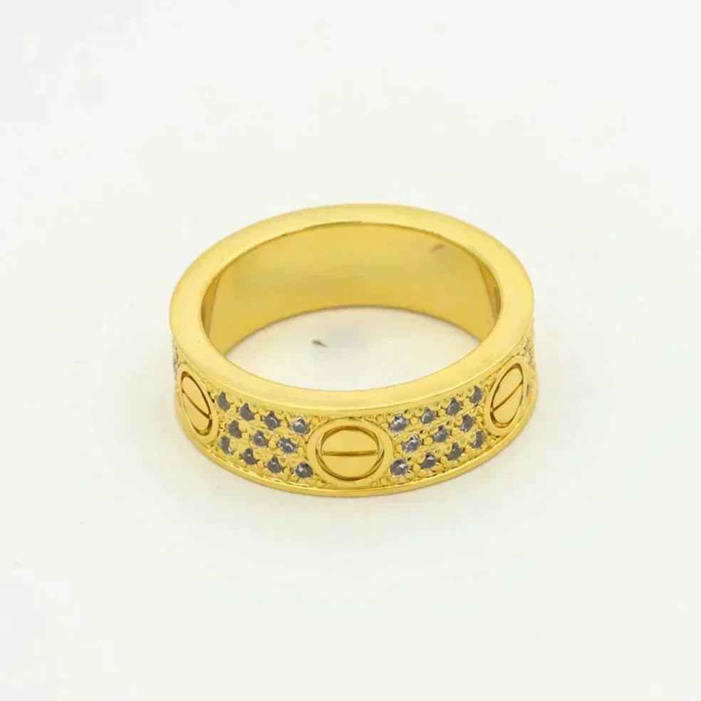 [⭐⭐JeweliWhal]LOVE RING 5.5MM DIAMONDS PAVED