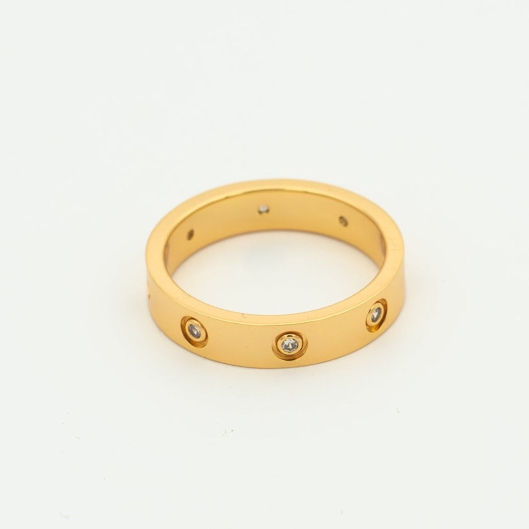 [⭐⭐JeweliWhal]LOVE RING 3.6MM 8 DIAMONDS