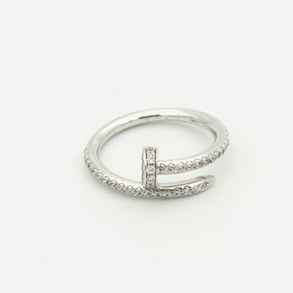[⭐⭐JeweliWhal]JUSTE RING 1.8MM SILVER DIAMONDS